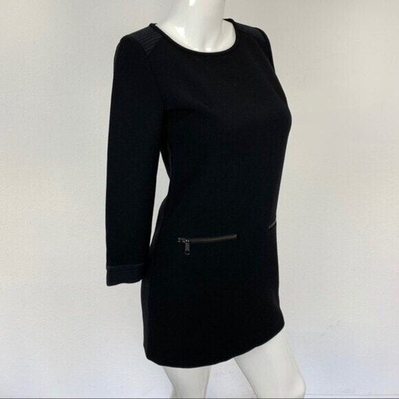 Madewell Black Long Sleeve Dress - Picture 4 of 7